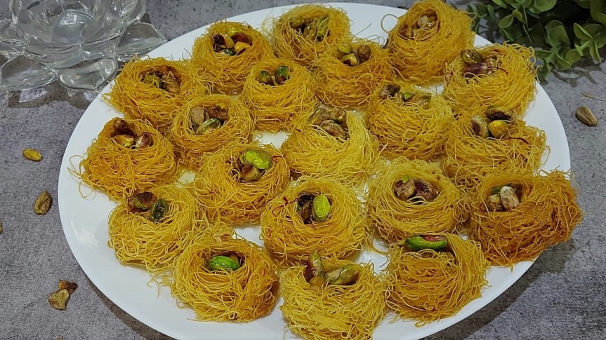 Home Made Baklava/Bird’s Nest Baklava/Middle Eastern Dessert/Eid Special Recipe